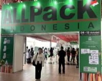 DPS Machinery booth at Malaysia international packaging exhibition showcasing automatic labeling machines