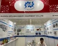 DPS Machinery booth at Thailand international packaging exhibition showcasing automatic labeling machines